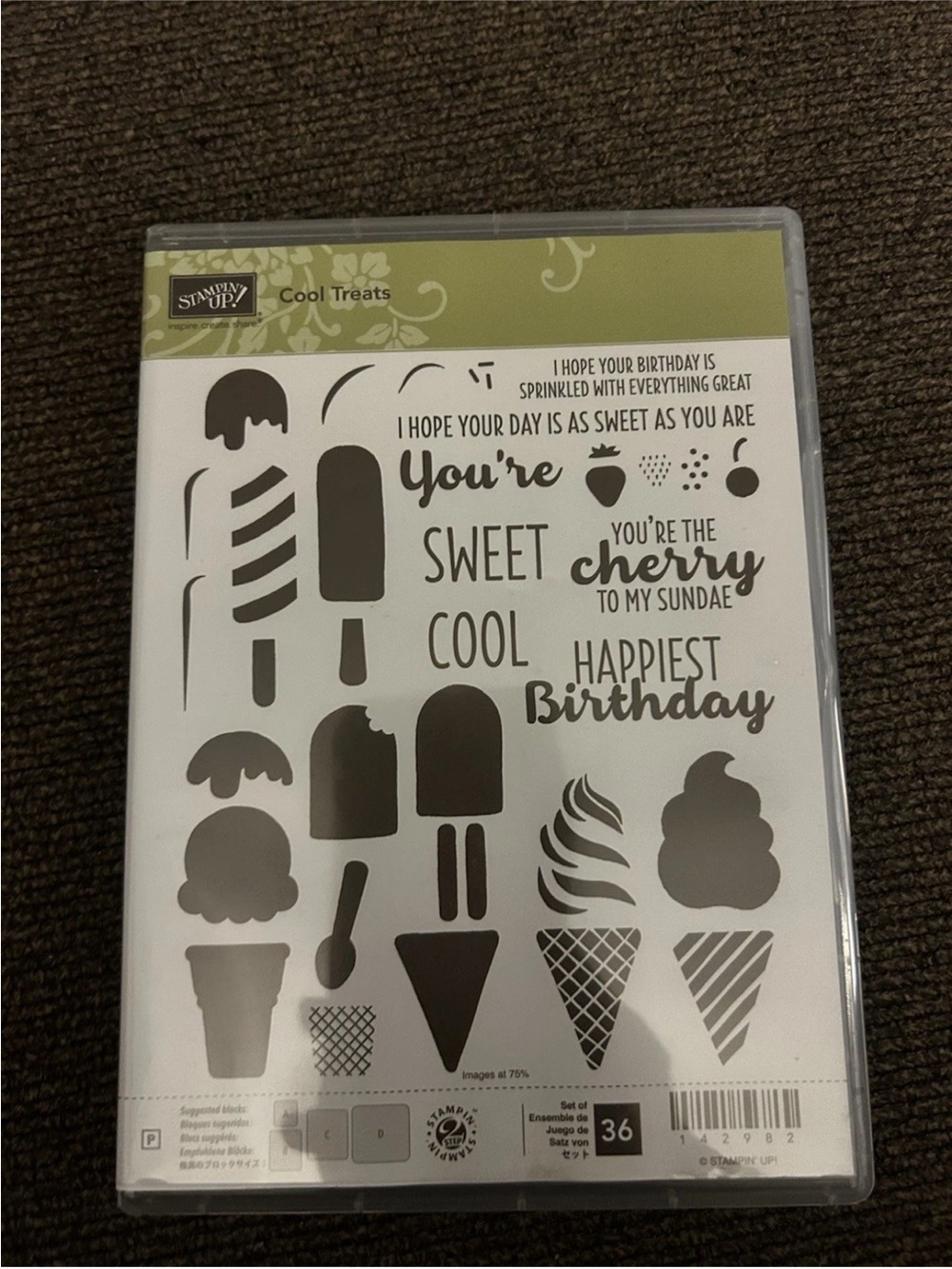 Stampin' Up! Retired Cool Treats stamp set